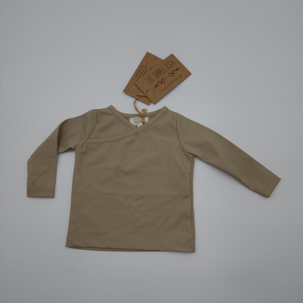 The Simple Folk The Swim Top in Dune Size 0/3 Months